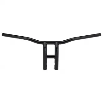 Biltwell Tyson XL 10 Inch Pullback Slotted Handlebars in Black Finish For  1982-2022 Harley Davidson Models (Excl. All E-Throttle) (6260-2013)