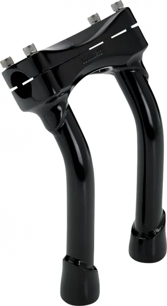 Biltwell 8 Inch Oversized Pullback Murdock Risers in Black Finish (6414-201-08)