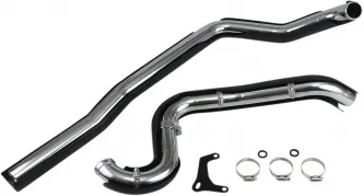 Cobra True Dual Header Pipes In Black Finish For Harley Davidson 1995-2006 Touring Models (6250RB)