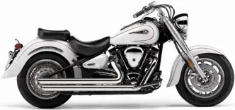 Cobra Speedster Slashdown Exhaust System In Chrome For Yamaha 1999-2009 XVS 1100 Drag Star Models (2817)