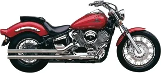 Cobra Lo-Boy Shotgun 2 Into 2 Exhaust System In Chrome For Yamaha 1999-2009 V-Star Models (2967)