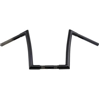 Todds Cycle 12 Inch Ape Hanger 1-1/4 Inch Diameter Strip Handlebar In Gloss Black (0601-2712)