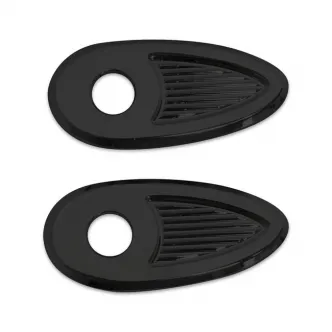 Kodlin Fender Strut Turn Signal Hole Covers In Black Finish (K68483)