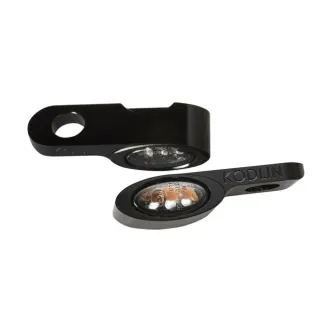 Kodlin Elypse L.E.D. Front Turn Signals In Black For Harley Davidson Models (K68460)