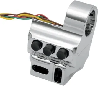 Performance Machine 5 Button Right Side Contour Switch Housing in Chrome Finish For 1998-2013 FLT Models (0062-2042-CH)