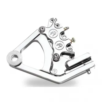 Performance Machine Rear 4 Piston Caliper Bracket in Polished Finish For Late 1987-1999 Softail Models (0023-1526JJ-P)