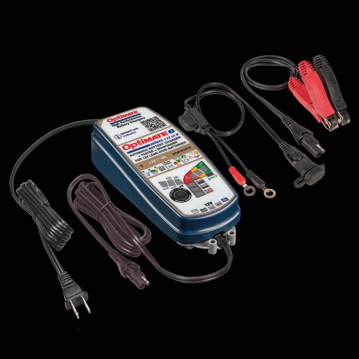 TecMate Optimate 6 Ampmatic Battery Charger, Parts & Accessories