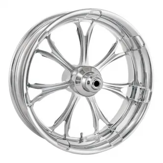 Performance Machine 18 x 3.5 Front Paramount Wheel In Chrome Finish For Harley Davidson 2007 FXST, 2007-2011 FXSTC, 2007-2009 FXSTB, 2007 FXSTD & 2011-2013 FXS Non-ABS Models (1240-7806R-PAR-CH)