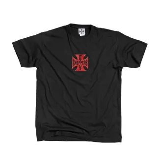 West Coast Choppers OG Classic T-shirt Black/Red Size Medium (ARM612759)