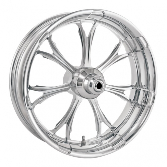 Performance Machine 17 x 3.5 Front Paramount Wheel In Chrome Finish For Harley Davidson 2018-2021 FLFB Softail Fat Boy Models (1512-7706R-PAR-CH)