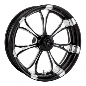 Performance Machine 18 x 3.5 Front Paramount Wheel In Contrast Cut For Harley Davidson 2018-2021 FLSB Softail Sport Glide Models (1518-7806R-PAR-BM)