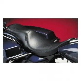 Le Pera Silhouette Foam 2-Up Seat 12 Inch Rider Width in Black For 1991-1996 FLT Touring Models (Excluding FLHR Road King) (L-847)