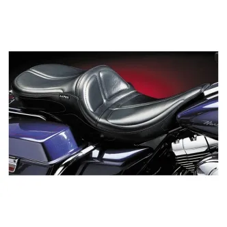 Le Pera Maverick Foam 2-Up Seat 15 Inch Rider Width in Black For 1994-1996 FLHR Road King Models (L-957RK)