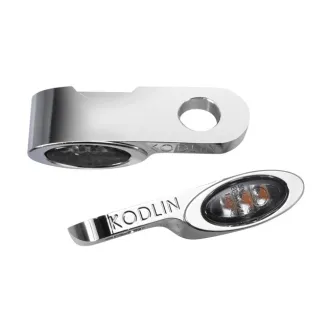 Kodlin Elypse L.E.D. Front Turn Signals In Chrome For Harley Davidson Models (K68488)