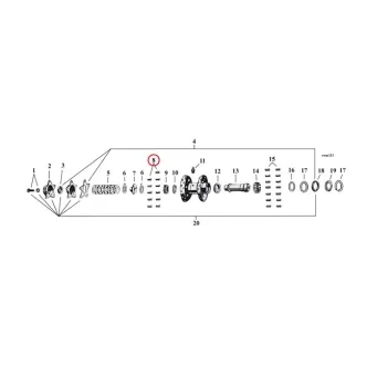 DOSS Right Side Pinion Shaft Crankcase/Wheel Rollers +.0006 Inch Size For 1958-1986 Big Twin, 1930-1957 Big Twin, 1936-1966 Big Twin Models (28 Per Pack) (ARM322969)