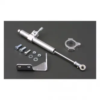 DOSS Steering Damper Kit in Silver Finish For 1988-2003 XL Sportster Models (ARM500059)