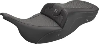 Saddlemen Heated Roadsofa Carbon Fiber Seat For Harley Davidson 1997-2007 FLHT & FLTR Models (897-07-185HCT)