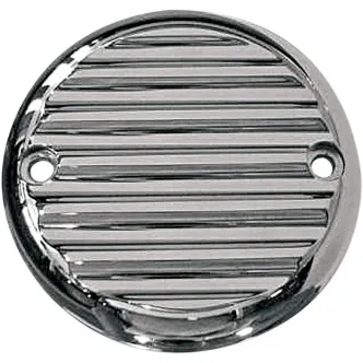 Joker Machine 2-Hole Horizontal Cover Point in Finned Chrome Finish For 2004-2020 XL Sportster Models (02-98FN)