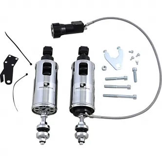 Progressive Suspension 422 Series Standard Duty Shocks With RAP in Chrome Finish For 2000-2017 Softail Models (422-4104C)