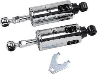 Progressive Suspension 422 Adjustable Heavy Duty Shocks in Chrome Finish for 1989-1999 Softail Models (422-4001C)