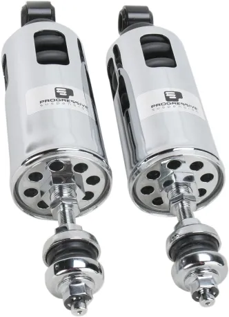 Progressive Suspension 422 Adjustable Heavy Duty Shocks in Chrome Finish for 2000-2017 Softail Models (422-4002C)