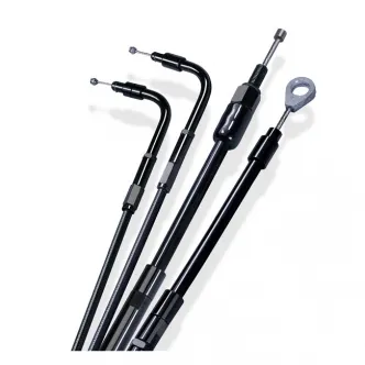 Barnett Standard Length Clutch Cable 63 Inch Outer Cable Length in Stealth Black Finish For 2008-2016 Touring Models (Excluding Sidecar & With Hydraulic Master Cylinder Models) (ARM968075)