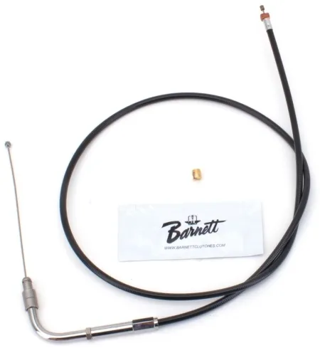 Barnett Standard Length Throttle Cable 32 Inch Outer Cable Length in Black Finish For 1996-2021 CV Carb/Injection (Excluding Cruise Control & Electronic Throttle) Models (101-30-30015)