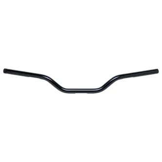 Biltwell Tracker Mid Handlebar In Black Finish For 1982-2024 Harley Davidson Including E-Throttle Models (6008-2017)