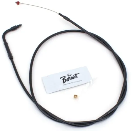 Barnett Standard Length Throttle Cable 32 Inch Outer Cable Length in Stealth Black Finish For 1996-2021 CV Carb/Injection (Excluding Cruise Control & Electronic Throttle) Models (131-30-30015)
