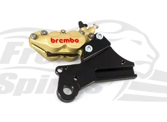 Free Spirits Rear 4 Piston Brake Caliper In Gold For Triumph Trident 660 Models (305315)