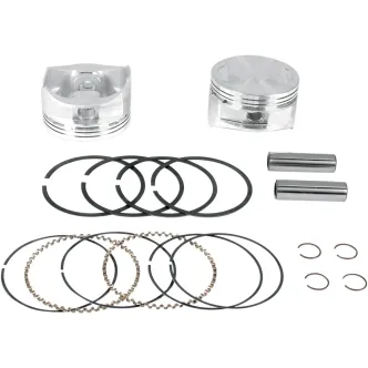 S&S +.010 Inch Size 4 Inch Bore Piston Kit For All 100 & 107 Inch And 4 Inch Bore S&S SSW Engines (92-1401)