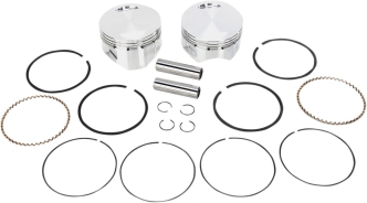 S&S 4 Inch Bore +.020 Inch Size Piston Kit For S&S 113 Inch SSW Engines & Limited Edition Anniversary S&S 110 Inch SE Engine (92-1412)