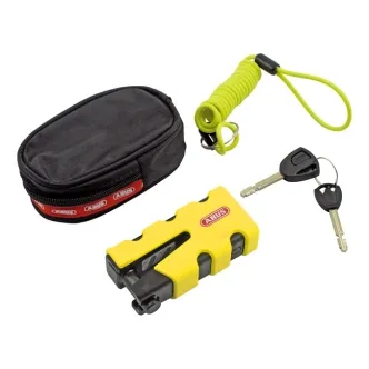 ABUS Granit Sledg 77 Grip Style Yellow Brake Disc Lock (ARM870425)