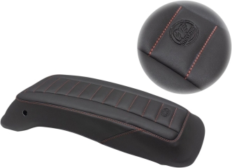 Mustang Saddlebag Lid Covers With Red Stitching For Harley Davidson 2014-2024 Touring Models (77640AB)