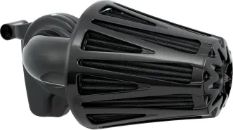 Arlen Ness Crossfire Monster Air Cleaner In All Black Finish For Harley Davidson 1991-2022 Sportster Models (600-087)