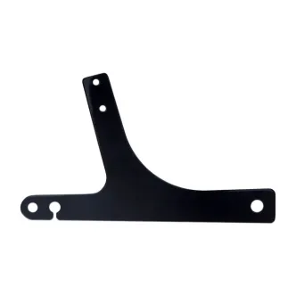 DOSS Rigid Mount Sissy Bar Side Plates in Gloss Black Finish For 6-3/4 Inch Wide 1996-2001 Dyna (Excluding FXDWG, 2000-2001 FXDX/T) & 7-1/2 Inch Wide 2002-2005 Dyna (Excluding FXDWG) Models (ARM777409)