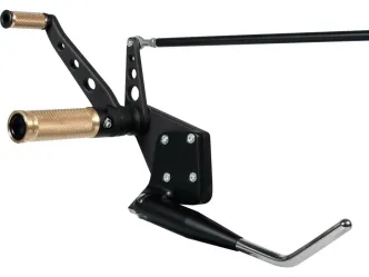 Thunderbike Base Brass Forward Control Kit With Side Stand in Black Finish For 2000-2017 Softail Models (31-72-241)