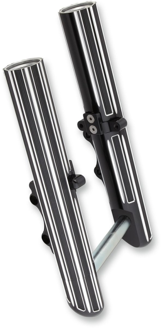 Arlen Ness Method No Flex Inverted Fork Legs for 2014-2022 Harley Touring  - Black - 120-002 - Get Lowered Cycles