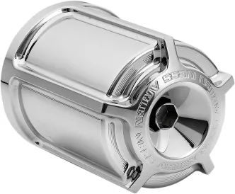 Ness Beveled Re-Useable Billet Oil Filter In Chrome (03-462)