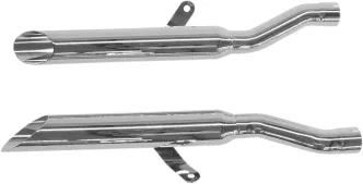 Cobra Two Sided Slashcut Slip-Ons In Chrome For Suzuki 1987-2004 Intruder 800 Models (3163TSSC)