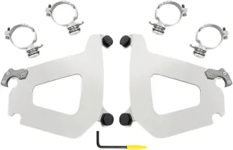 Memphis Shades Bullet Fairing Trigger Lock Mounting Kit in Polished Finish For Yamaha Models (MEK2010)