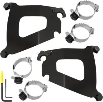 Memphis Shades Bullet Fairing Trigger Lock Mounting Kit in Black Finish For Honda Models (MEB2012)