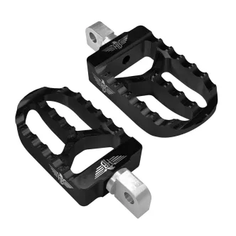 Heinz Bikes MX V2 Passenger Footpegs in Black (HB-FPV2-MM-B)