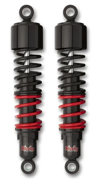 Burly Brand 13 Inch Stiletto Shocks in Black Finish For 2021-2024 Honda Rebel CMX1100 Models (Sold in Pairs) (B28-1254)