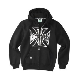 West Coast Choppers OG Logo Zip Hoodie Black Size 2XL (ARM216649)