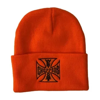 West Coast Choppers OG Roll-up Beanie Dark Orange (ARM237649)