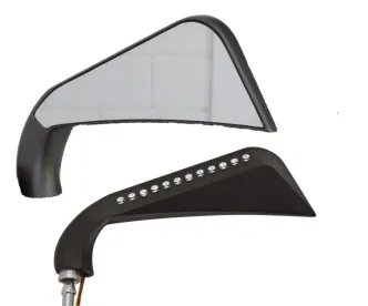 Zodiac Avenger Mirrors With LEDs in Black Finish (270857)