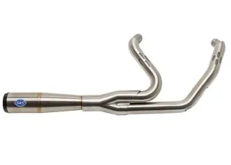 S&S Cycle 2 Into 1 Stainless Steel Race Exhaust System For Harley Davidson 2017-2024 Touring Models (550-1000)