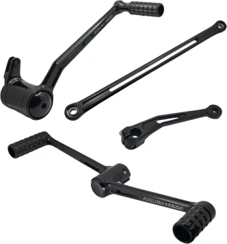 Arlen Ness SpeedLiner Foot Control Kit With Heel/Toe Shifter In Black For Harley Davidson 2000-2023 Touring Models (420-100)