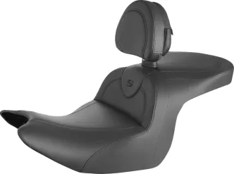 Saddlemen Roadsofa Seat With Drivers Backrest For Honda 2018-2022 GL1800 Goldwing Models (H18-07-187BR)